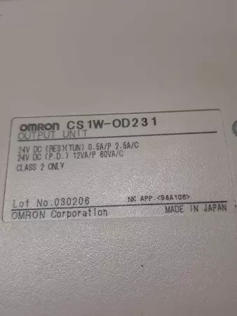 Omron CS1W-OD231 Output Unit  