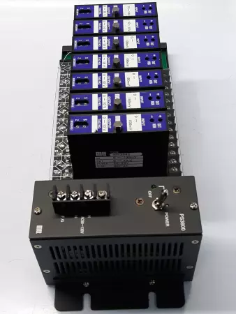 MTT PS3800 7-Ch Power Supply Rack W/MS3843-44 Modules 