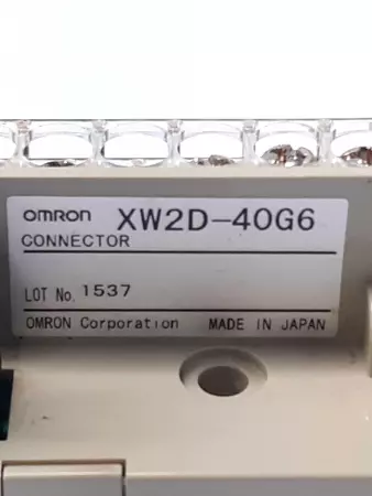 Omron XW2D-40G6 Connector  Lot of 2