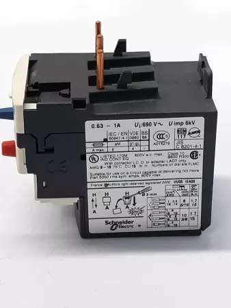 Schneider Electric LRD 05 Overload Relay 0.63-1 A 