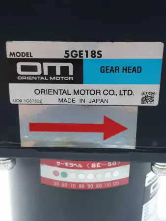 Oriental Motor 5GE18S Gear Head 5IK60GE-AW2T Induction Motor 