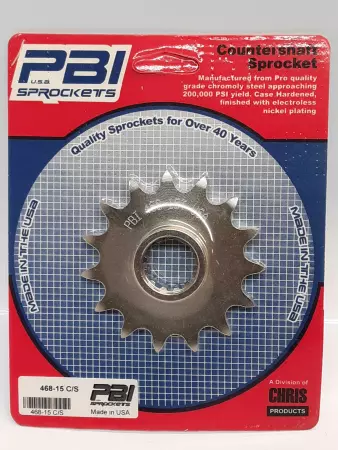 PBI 468-15 C/S Countershaft Steel Front Sprocket 15T Honda 