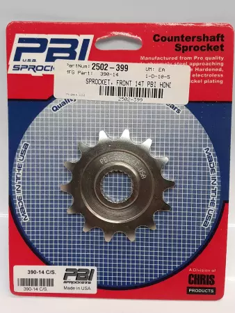 PBI 390-14 C/S Countershaft Steel Front Sprocket 14T Honda 