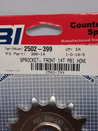 PBI 390-14 C/S Countershaft Steel Front Sprocket 14T Honda 