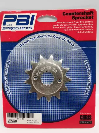PBI 644-13 Countershaft Steel Front Sprocket 13T Suzuki 