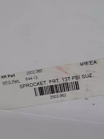 PBI 644-13 Countershaft Steel Front Sprocket 13T Suzuki 