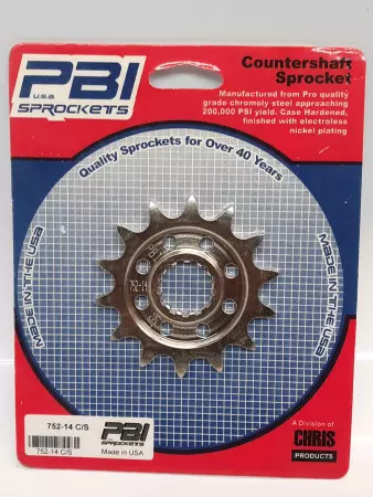 PBI 752-14 C/S Countershaft Steel Front Sprocket Yamaha 