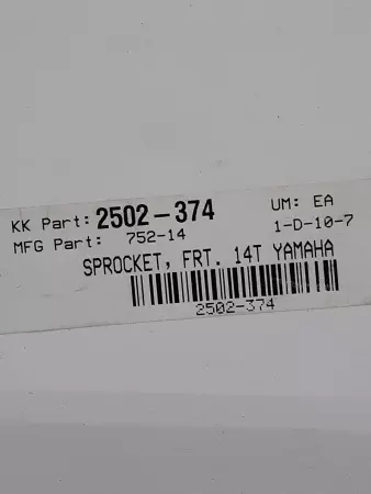 PBI 752-14 C/S Countershaft Steel Front Sprocket Yamaha 