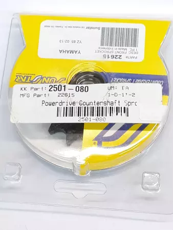 Sunstar 2501-080 Powerdrive Countershaft Front Sprocket 22615 Yamaha 