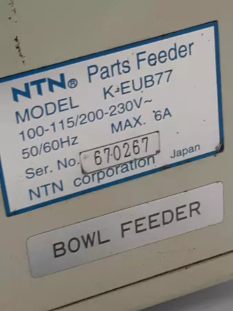 NTN K-EUB77 Vibratory Bowl Feeder Controller 100-115/200-230V 