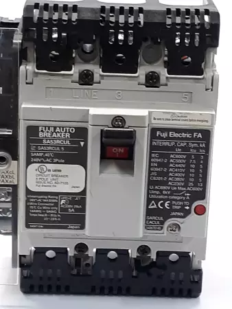 Fuji Electric SA53RCUL-5 Auto Breaker 5A 