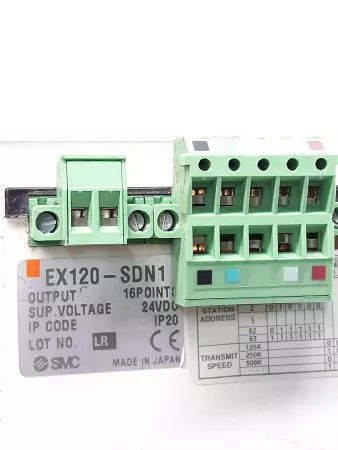 SMC EX120-SDN1  Serial Interface Unit  VQ2201-5 Solenoid Valves 24VDC Valve  