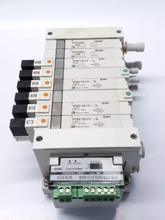 SMC EX120-SDN1 Serial Interface Unit VQ2101Y-5 Solenoid Valves 24VDC Valve  