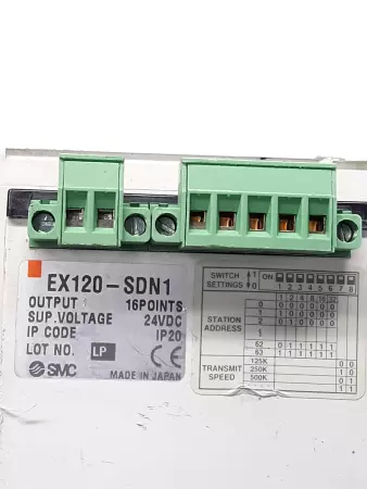 SMC EX120-SDN1  Serial Interface Unit  w/ VQ2301Y-5 Solenoid Valves 24VDC  