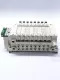 SMC EX120-SDN1 Serial Interface Unit SQ w/ (3) VQ2301-5 Solenoid Valves 24VDC  