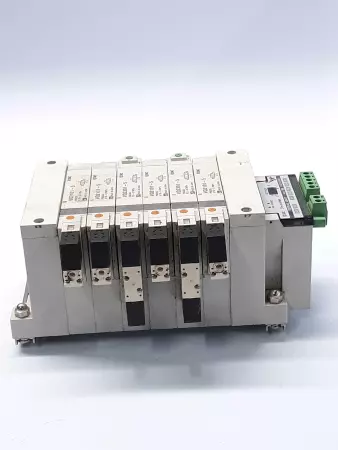 SMC VQ2101-5 / V02301-5 6 Position Solenoid Valve & EX120-SDN1 Interface Unit 