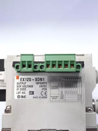 SMC VQ2101-5 / V02301-5 6 Position Solenoid Valve & EX120-SDN1 Interface Unit 