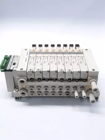 SMC VQ2301Y-5 8 Port Solenoid Module Systems w/ EX120-SDN1 Serial Interface  