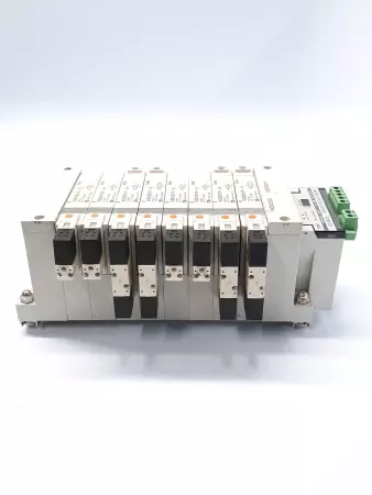 SMC VQ2301Y-5 8 Port Solenoid Module Systems w/ EX120-SDN1 Serial Interface  