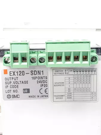 SMC VQ2301Y-5 8 Port Solenoid Module Systems w/ EX120-SDN1 Serial Interface  