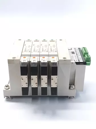 SMC EX120- SDN1 Interface Unit w/ 4 Position Solenoid Valves  