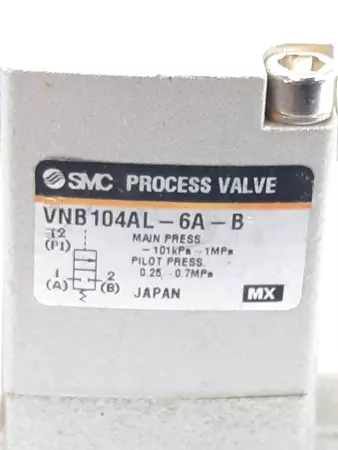 SMC VNB104AL-6A-B Process Valve, Pneumatic Operated Valve 