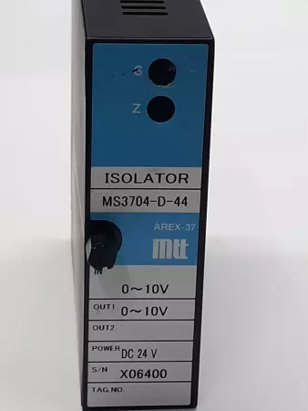 MTT MS3704-D-44 Signal Isolator 24 VDC 0-10V Arex-37 