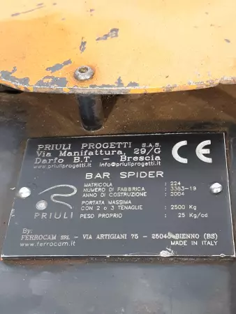Priuli Progetti 3383-20/19 Bar Spider Lift Equipment, Automatic Release, 2500kg 
