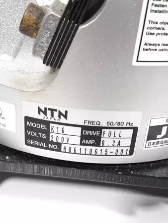 NTN H06110615-001 Bowl Feeder 200V 0.3A 50/60Hz 