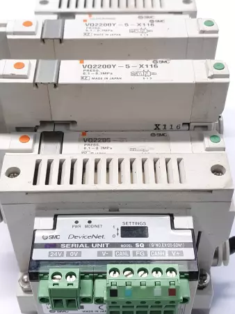 SMC VQ2201-5 VVQ20000 VQ2301-5 Solenoid Valves / 5 Positon Manifold  