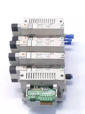 SMC VQ2200Y-5-X116 Solenoid Valves / 5 Positon Manifold  