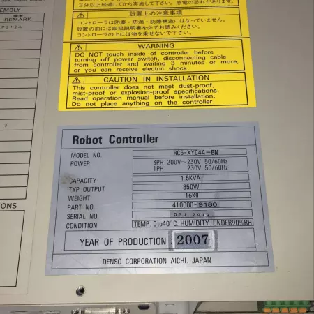 Denso RC5-XYC4A-BN Robot Controller, 1.5kVA 