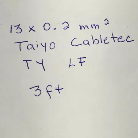 Taiyo TY LF PLC Cable Cabletec 13 x 0.2 mm2 