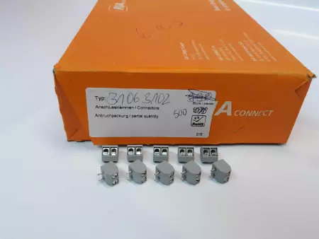 RIA Connect 37063102 2-Pin Universal Screw Terminal Block Connects Lot of 10