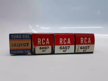 Tung-Sol/RCA 6AQ7GT Electron Tube Lot of 4