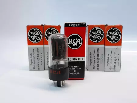 General Electric/RCA 12AX4GTB/1G3GT-1B3GT/1G3GT Electron Tube Lot of 5