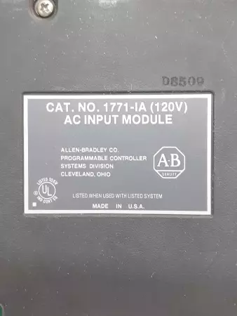 Allen Bradley 1771-IA AC Input Module 120 V 