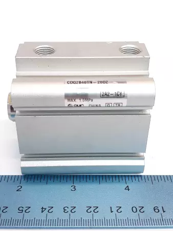 SMC CDQ2B40TN-20DZ Compact Pneumatic Cylinder Lot of 2