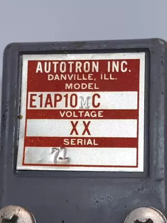 Autotron Inc. E1AP10MC Sensing Head Optical Sensor AS IS 