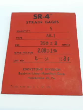 Baldwin-Lima-Hamilton Corp. SR-4 Strain Gages Res. 350_+3 OHMS Lot of 5