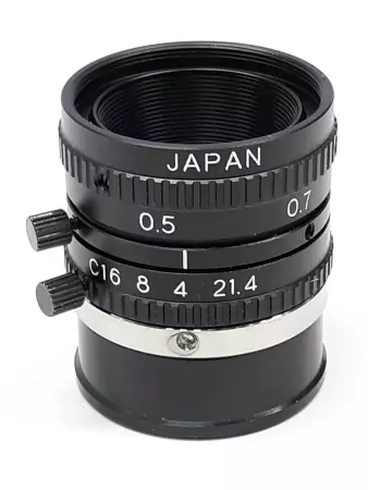 Black C16 8 4 21.4 TV Lens 25mm 1:1.4 