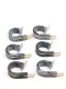 UMPCO MS21919 Single Loop Cushioned Clamp WDG14 Lot of 6