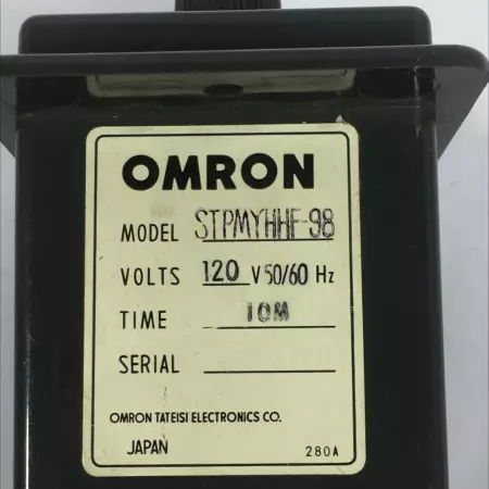 Omron STPMYHHF-98 Motor Driven Timer 120V 10min 