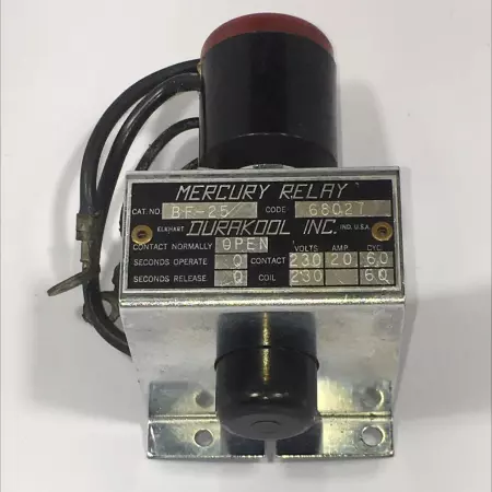 Durakool BF-25 Mercury Relay  230 Volt 20 Amp 