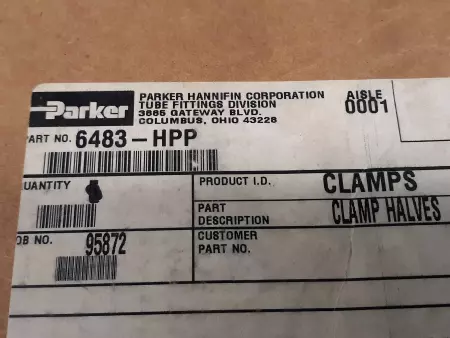 Parker 6483-HPP Plastic Pipe Clamp 1 1/2