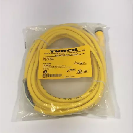 Turck RKC 4.4T-4/S101 Cordset 4 Pin Female Plug U-04818 