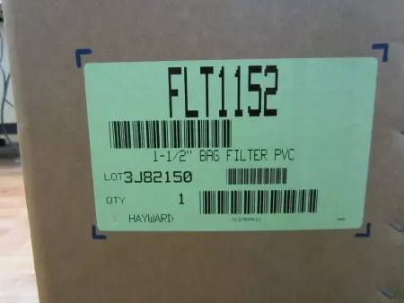 Hayward FLT1152 Bag Filter Housing, PVC 1-1/2