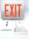 Lightalarms XLDWRA Emergency Exit Sign LED ED, ALUM 6