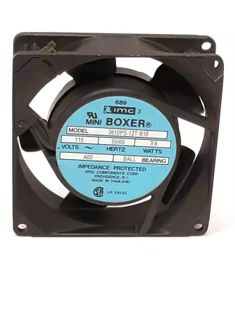 IMC 3610PS-12T-B10 Mini Boxer Ball Bearing Fan 115V 
