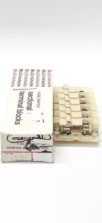 Buchanan 0318 Fuse/Switch Sectional Terminal Blocks Lot of 6